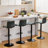 Lolar Swivel Bar Stools Set, Counter Height Bar Stools with Back, Adjustable Bar Stools 24" to 32", Faux Leather Bar Stools for Kitchen Island-1002076745-1002076740