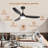 52 Inch Ceiling Fan With Light, RGB Backlight Quiet LED Ceiling Fan With Remote For Bedroom, Living Room, Kitchen, 3CCT, 6 Speeds, Reversible, Dimmable, Timer, Memory-2119282248