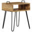 Reyes 40cm W Metal Bedside Table