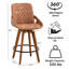 Swivel Upholstered Counter Stool-1249304164-1249304170
