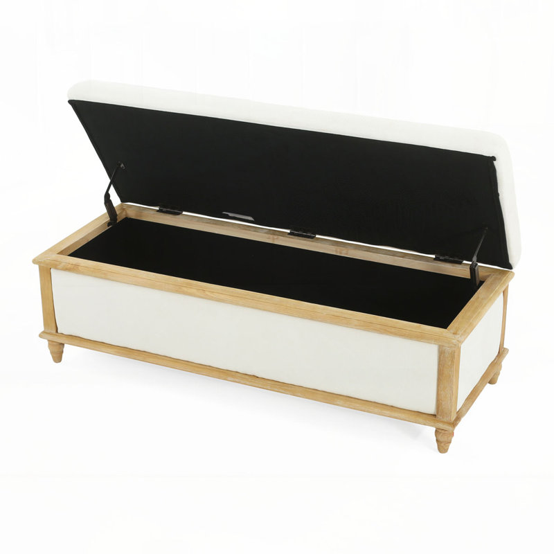 Avera Storage Bench, White