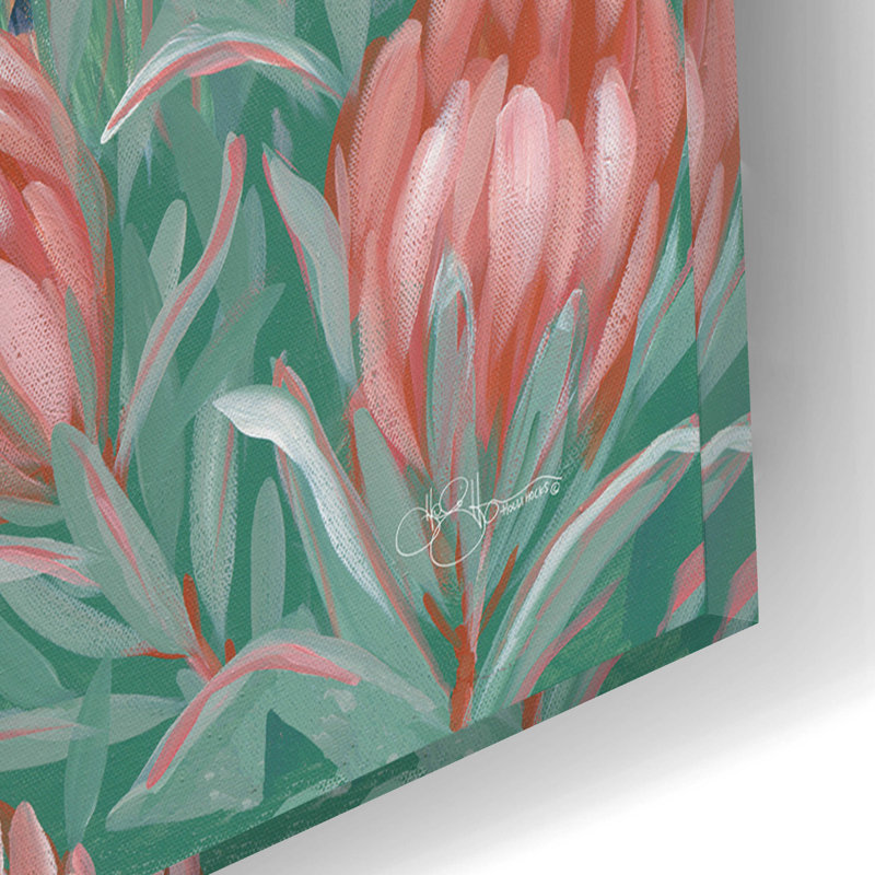 «Leopard in the Flowers» par JG Studios, H 16 po x l 12 po x P 0,13 po