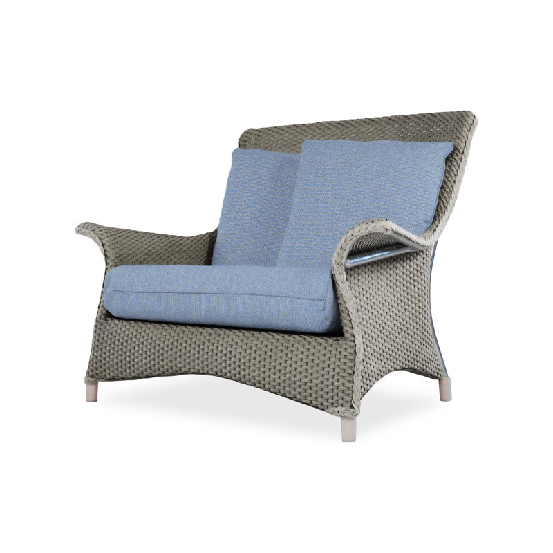 Mandalay Outdoor Lounge Chair, Demo Skyway, Hickory