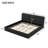King Size Upholstered Platform Bed, Black