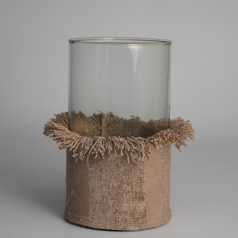 Glass Tabletop Votive Holder, Natural, 10" H x 10" W