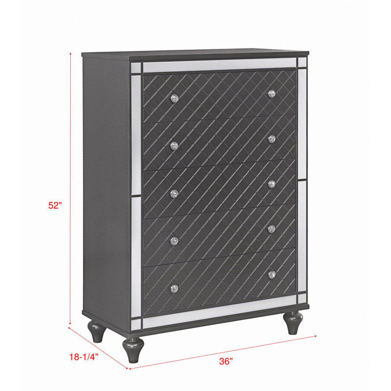 Commode élégante pour le rangement, commode de chambre en bois avec tiroirs, commode de rangement pour l'espace de vie