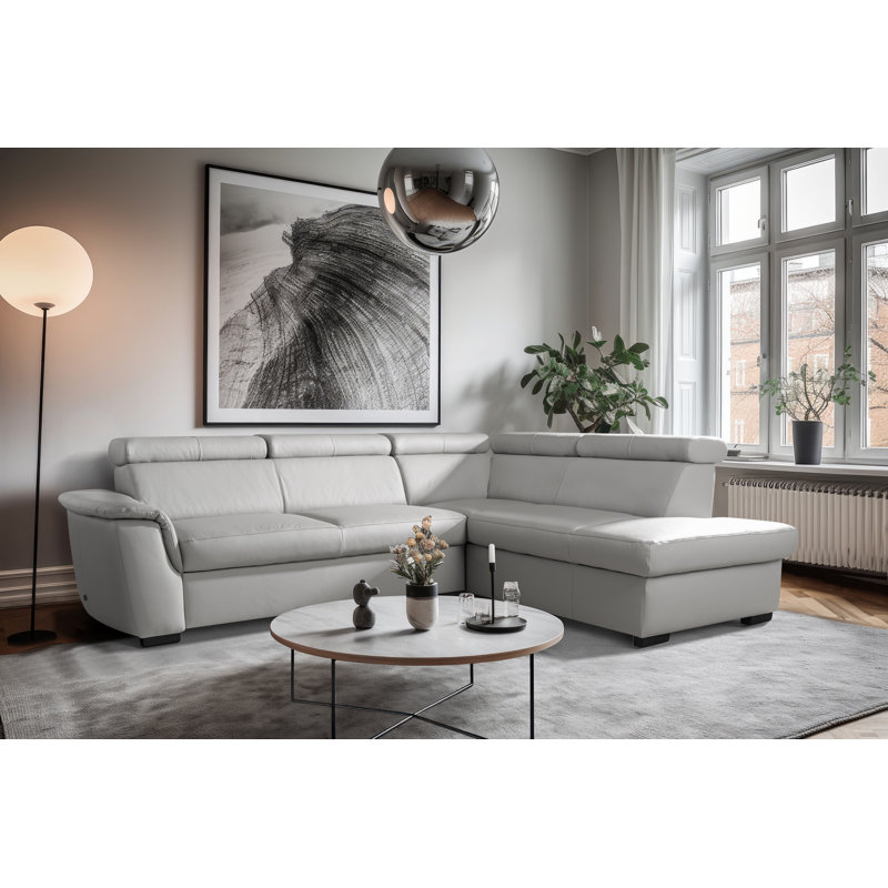 4 Seater Sectional, Right Hand Facing, Platinum