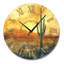 Lumière du coucher de soleil dans le désert doré - Horloge murale en métal ronde silencieuse du Sud-Ouest-1771880778