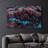 Elegant Tempered Glass Painting, 27.6 x 43.3 Inches | 100% Tempered Glass, Thickness: 0.16 Inches | UV Printed Artwork, Perfect for Home Decor & Modern Interiors, Stunning Visuals for Any Room