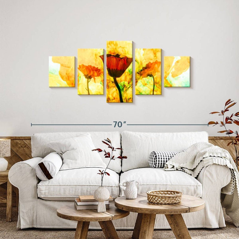 Floral Glaze Glaser, H 24 po x l 55 po