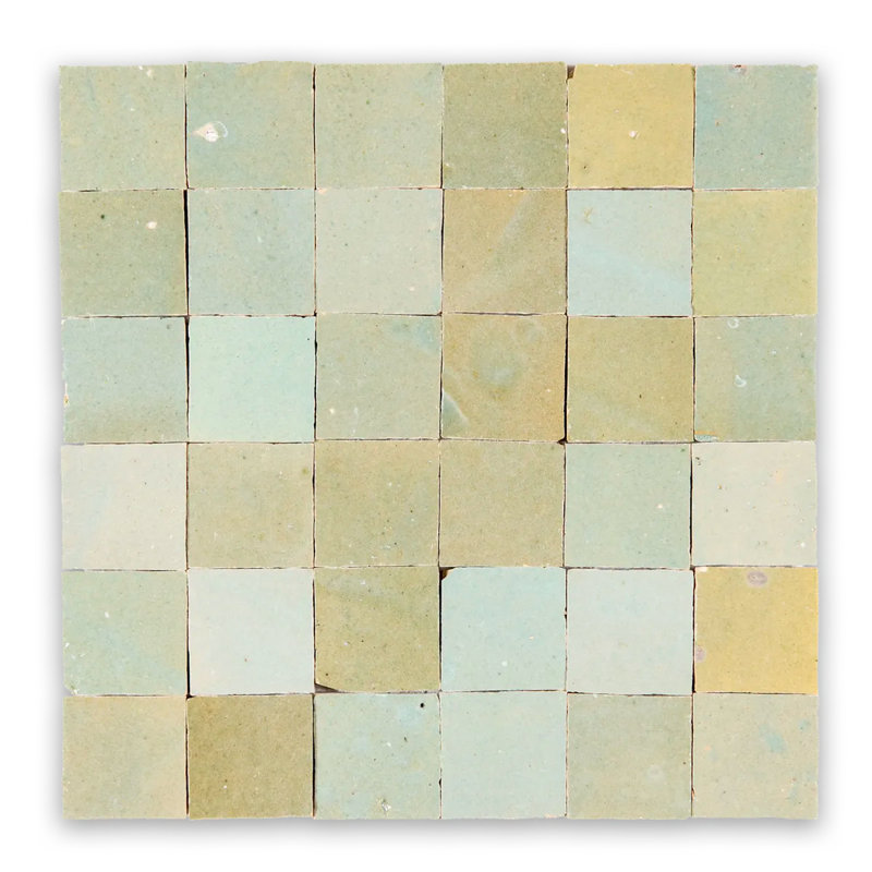 Carrelage mural mosaïque carré 2 po x 2 po Oliva Zellige, Oliva Zellige