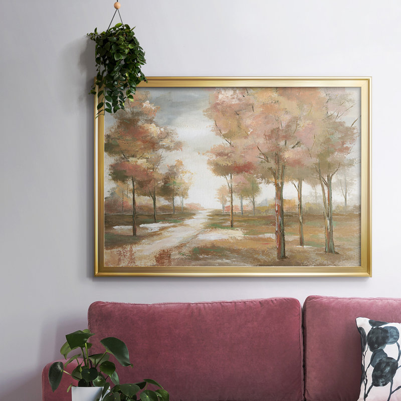 «Pastel Park», reproduction d'un seul cadre photo sur toile, Or, H 18 po x l 26 po x P 1,5 po