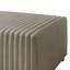 Ensemble 6 pièces de fauteuil modulaire en velours beige, d'angle et repose-pieds-589044305