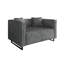 LOVESEAT EN VELOURS GRIS-638295550