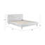 Structure de lit avec tête de lit Upholstedred