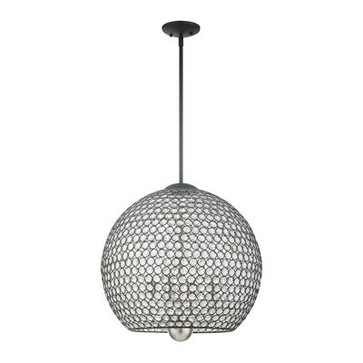 Lustre tambour 4 lumières Ludie