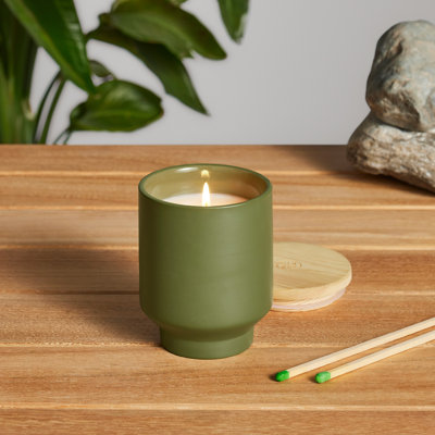 Scented Tumbler Candle with Ceramic Holder