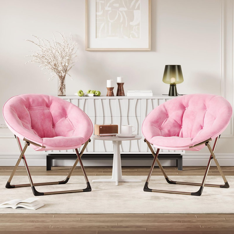 Upholstered Side Chair, Pink, Gold