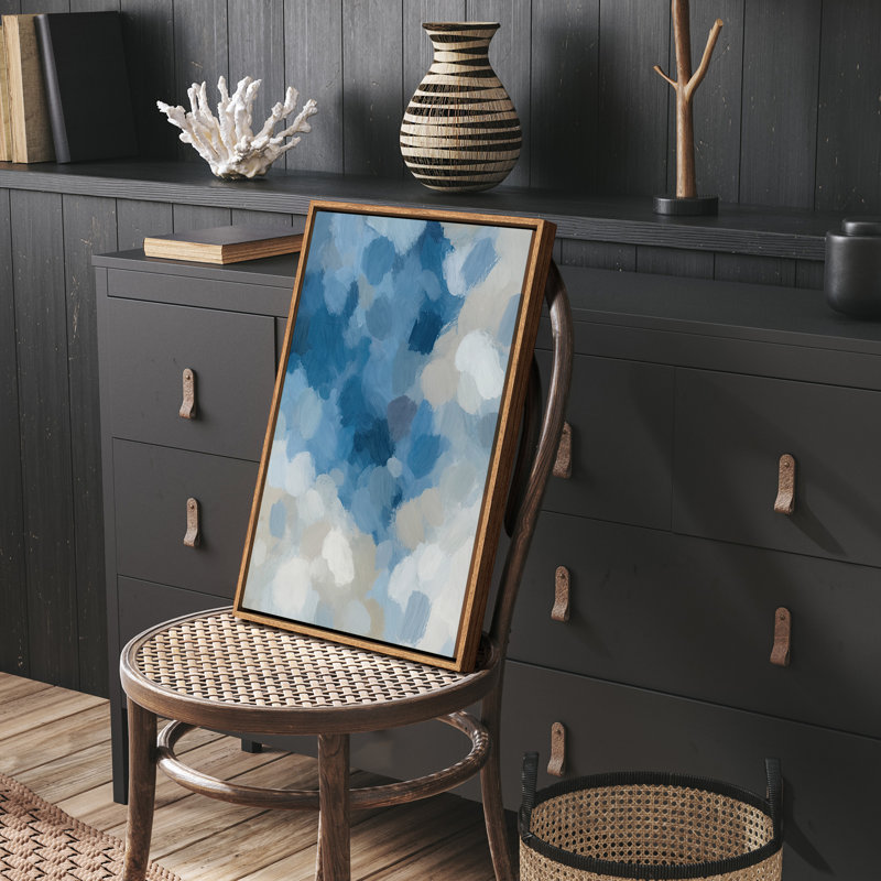 Art mural encadré abstrait rétro antique classique pour chambre à coucher, H 36 po x l 24 po, Naturel