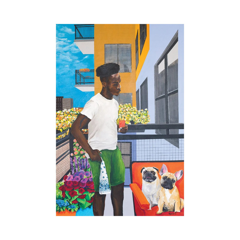 Balcony Boys by Dan Nelson - Wrapped Canvas Gallery-Wrapped Canvas Giclée, 20.32 cm H x 30.48 cm W