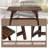 Shiyanna Rectangular Pine and Cedar Solid Wood Outdoor Side Table , 41.48 " W 19.48 " D-579285030