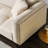 Creamy-white 100% Polyester Modular Sofa cushion Loveseat