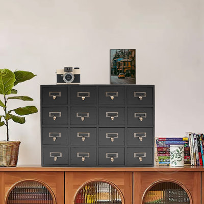 Organisateur de bureau empilable en bois avec tiroirs Tondia
