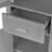 Tall Bathroom Storage Cabinet, Freestanding Storage Cabinet With Two Different Size Doors And Adjustable Shelf, Door Shelve Design, MDF Board With Painted Finish, Gray-1572507826