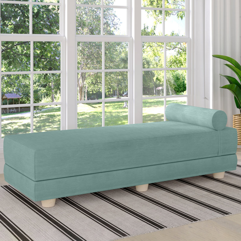 Kaylena Convertible Daybed - Fold Out Sleeper with Queen Size Memory Foam Mattress & Pillows, Caribbean