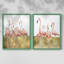 «Flamingo Flock I», reproduction encadrée de qualité supérieure - prête à être accrochée - aucun clou requis - aucun clou requis-1536315656-1536315661