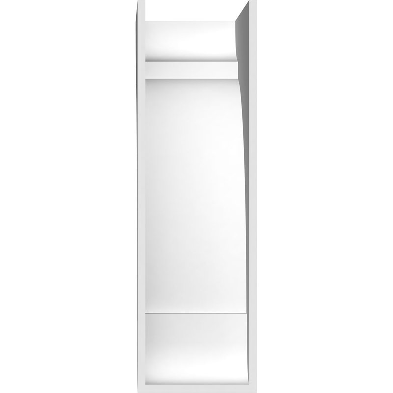 Corbeau standard en PVC de qualité architecturale standard, H 18 po x l 5 po x P 9 po