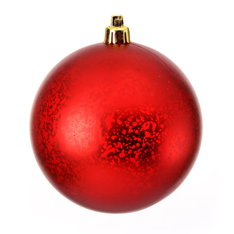 Ornement boule de mercure mat 140Mm Vp, Rouge