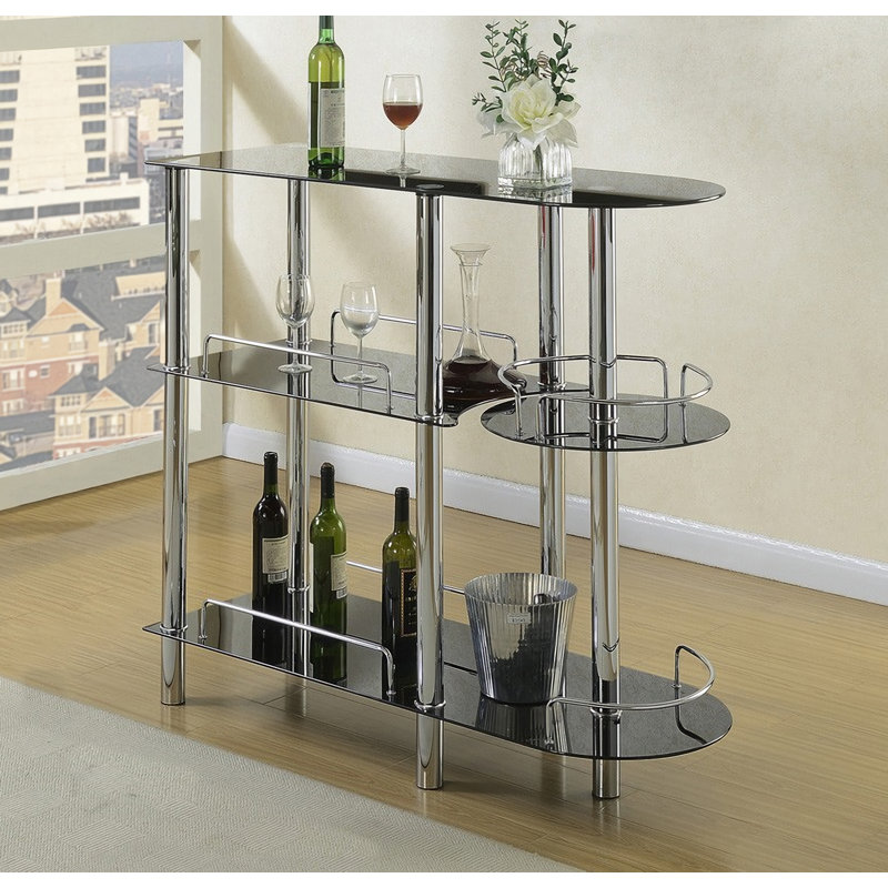 47'' Mini Bar, Black