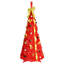 Arbre de Noël pop-up rouge 6 pi