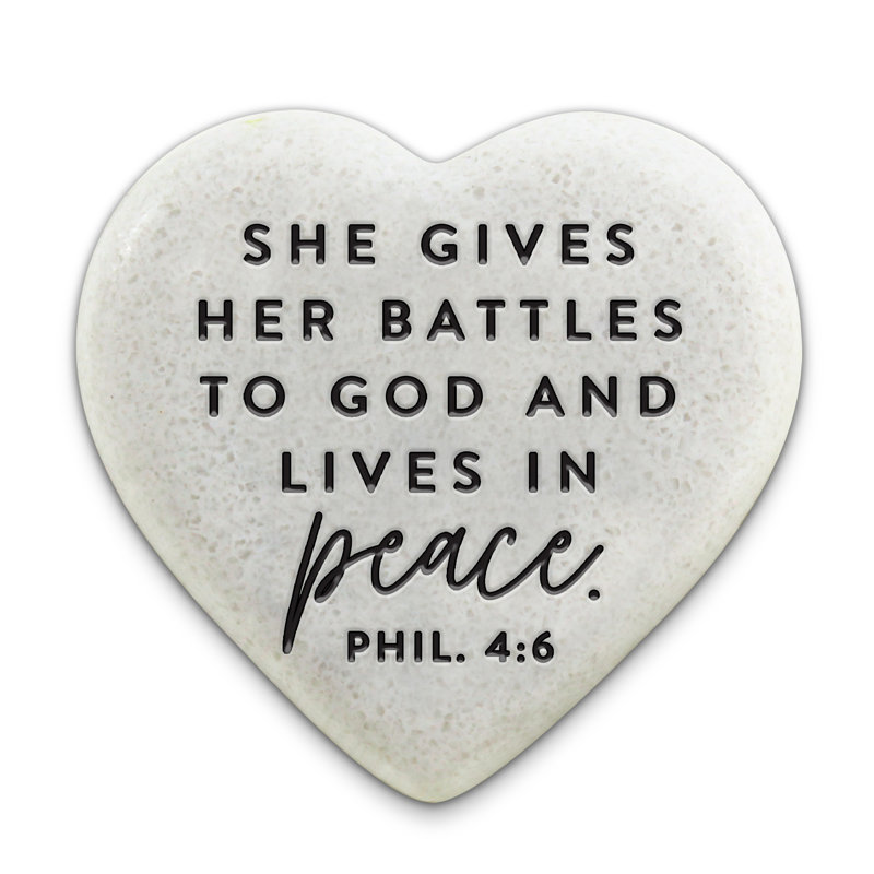 Scripture Stone Hope Heart Peace