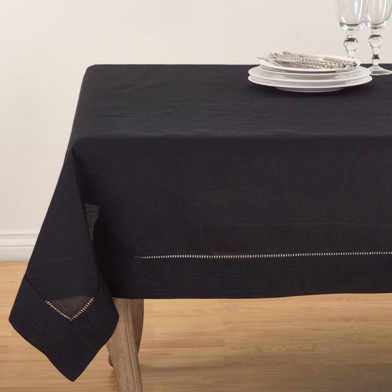 Polyester Tablecloth, 90" L x 90" W, Black