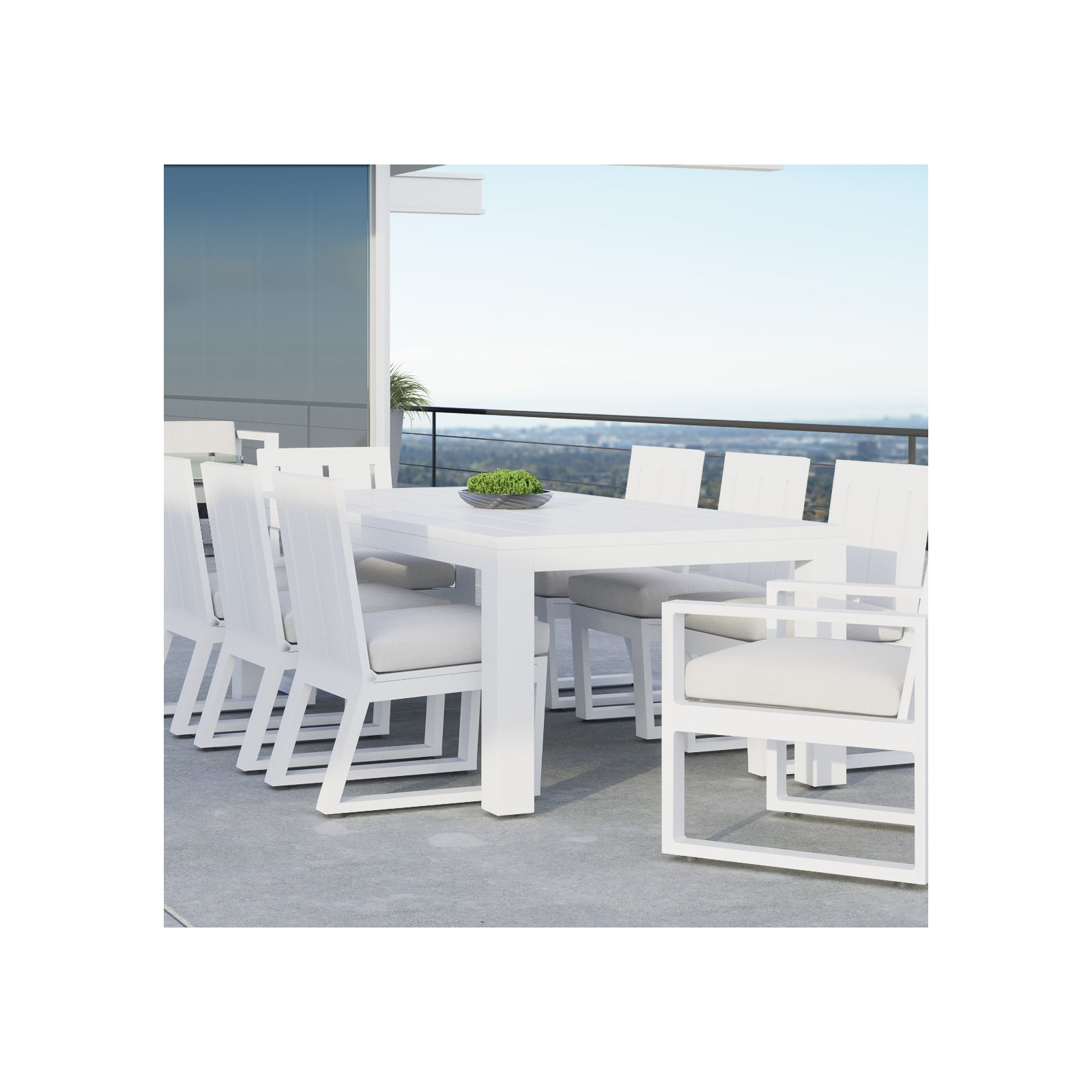 Camela 90'' Aluminum Outdoor Dining Table