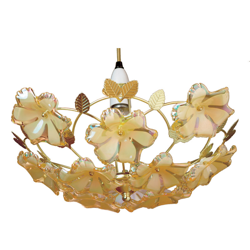 12cm H Glass Novelty Pendant Shade ( Screw On ) in Gold