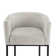 27" H Counter Height Bar Stools Set Of 4, Modern Barrel Counter Stools With Backrest And Arms, Metal Frames, Upholstered Accent Barstools For Kitchen Island