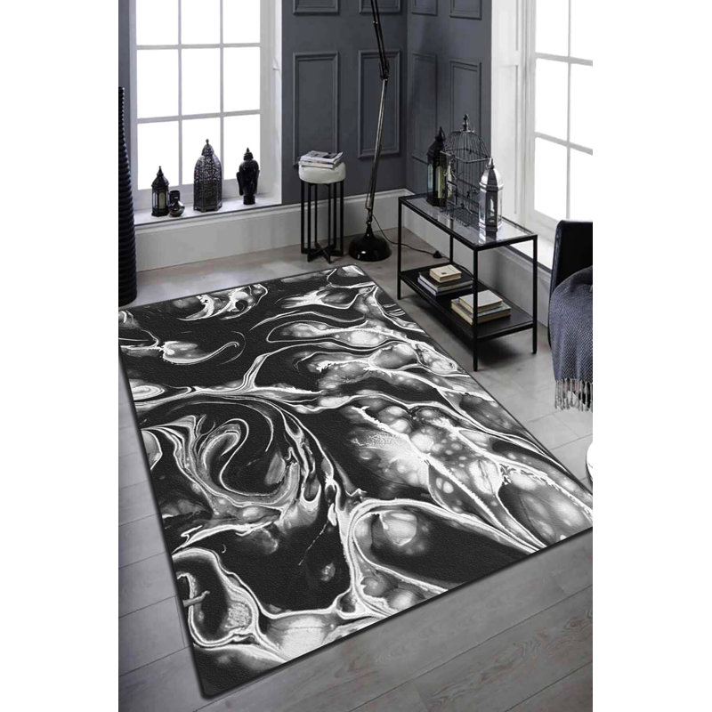 Kavanaugh Abstract Shag Area Rug, Rectangle 100 x 160cm