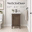 Ensemble de meuble-lavabo simple autoportant 20 po avec plateau en céramique Reynaldo-1355864737-1597465569