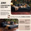 Upholstered 77.2 " Fabric Sofa & Chaise-544317598
