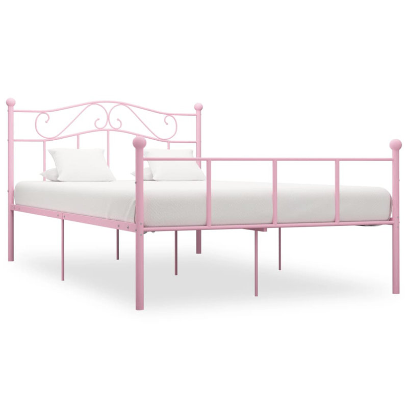 Vankirk Metal Bed, Super King (6'), Pink