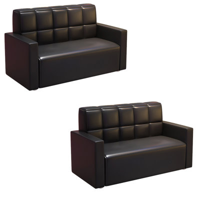 Banc de restaurant moderne et simple. Banc rembourré en similicuir