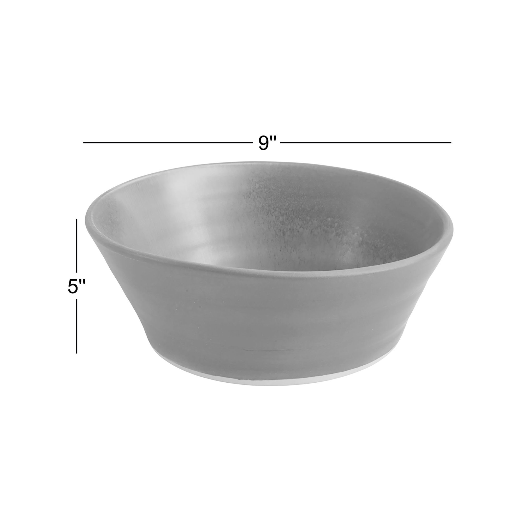 Lena Serving Bowl, Charcoal