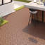 Carreaux de terrasse à emboîtement 12 po x 12 po, revêtement de sol extérieur en plastique PP de style pierre, carrelage facile à faire soi-même pour balcon, porche et bord de piscine, ensemble de 44 pièces-122036687