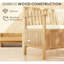 Banc de jardin avec rangement dissimulé et assise confortable - Finition en bois, coussin d'assise inclus, assemblage requis. Compartiment de jardin amovible. Banc d'extérieur, couleur blanc crème.