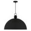 Luminaire suspendu noir mat 4 lumières Braylon