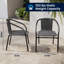 Chaises de restaurant empilables en rotin pour l'intérieur et l'extérieur Arthor par Flash Furniture-21223674