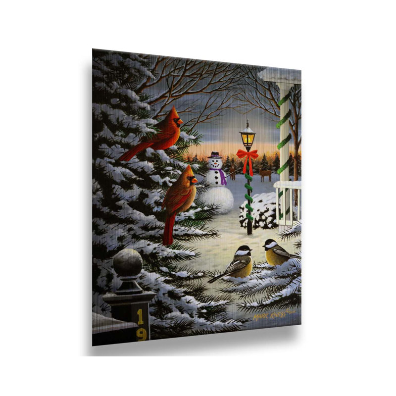 Holiday Friends par Mark Kness, Métal, H 18 po x l 24 po